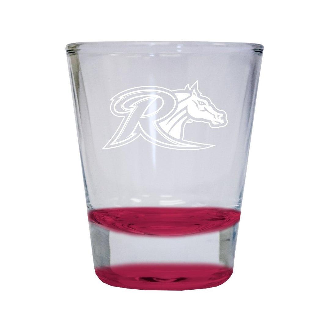 NCAA Rider University Broncs Collectors 2oz Laser-Engraved Spirit Shot Glass Red Image 1