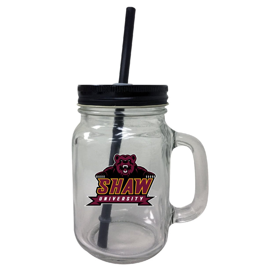 Shaw University Bears 16 oz Mason Jar Glass 2 Pack Image 1