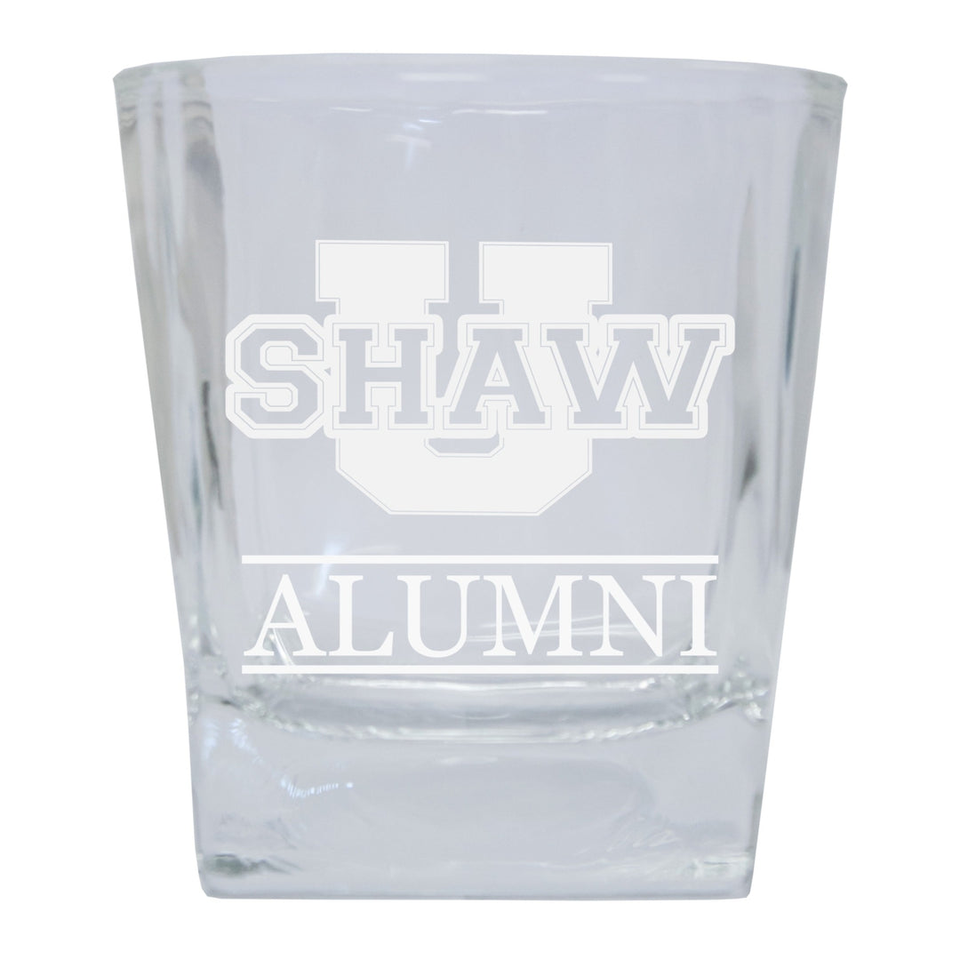 Shaw University Bears Alumni Elegance - 5 oz Etched Shooter Glass Tumbler 4-Pack Image 1