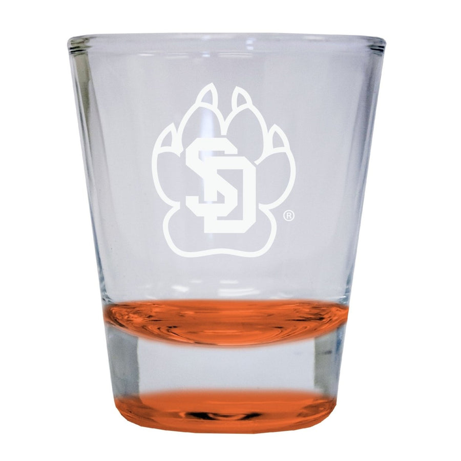 NCAA South Dakota Coyotes Collectors 2oz Laser-Engraved Spirit Shot Glass Green Image 1