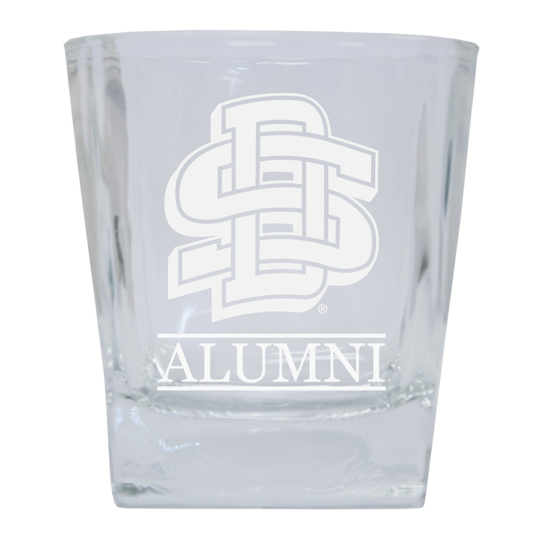 South Dakota State Jackrabbits Alumni Elegance - 5 oz Etched Shooter Glass Tumbler 4-Pack Image 1