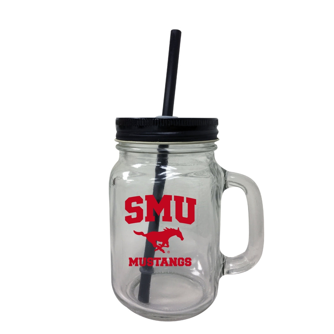 Southern Methodist University Mason Jar Glass 2-Pack Image 1