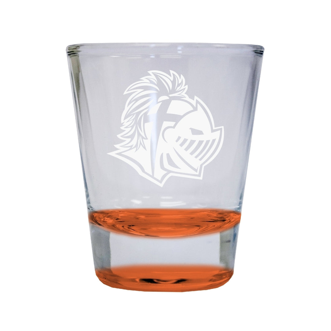 NCAA Southern Wesleyan University Collectors 2oz Laser-Engraved Spirit Shot Glass Orange Image 1