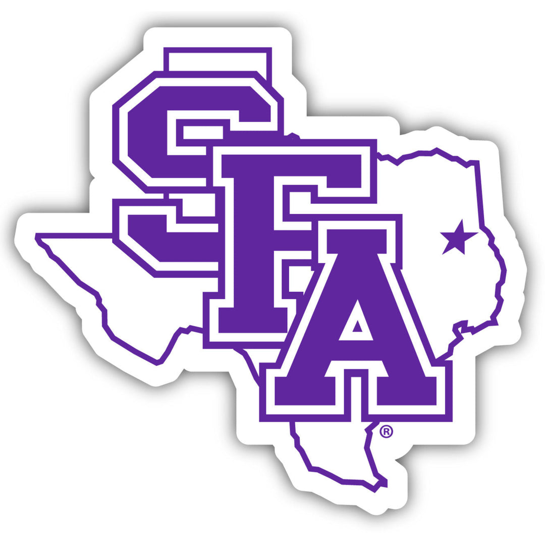 Stephen F. Austin State University 12-Inch on one of its sides NCAA Durable School Spirit Vinyl Decal Sticker Image 1