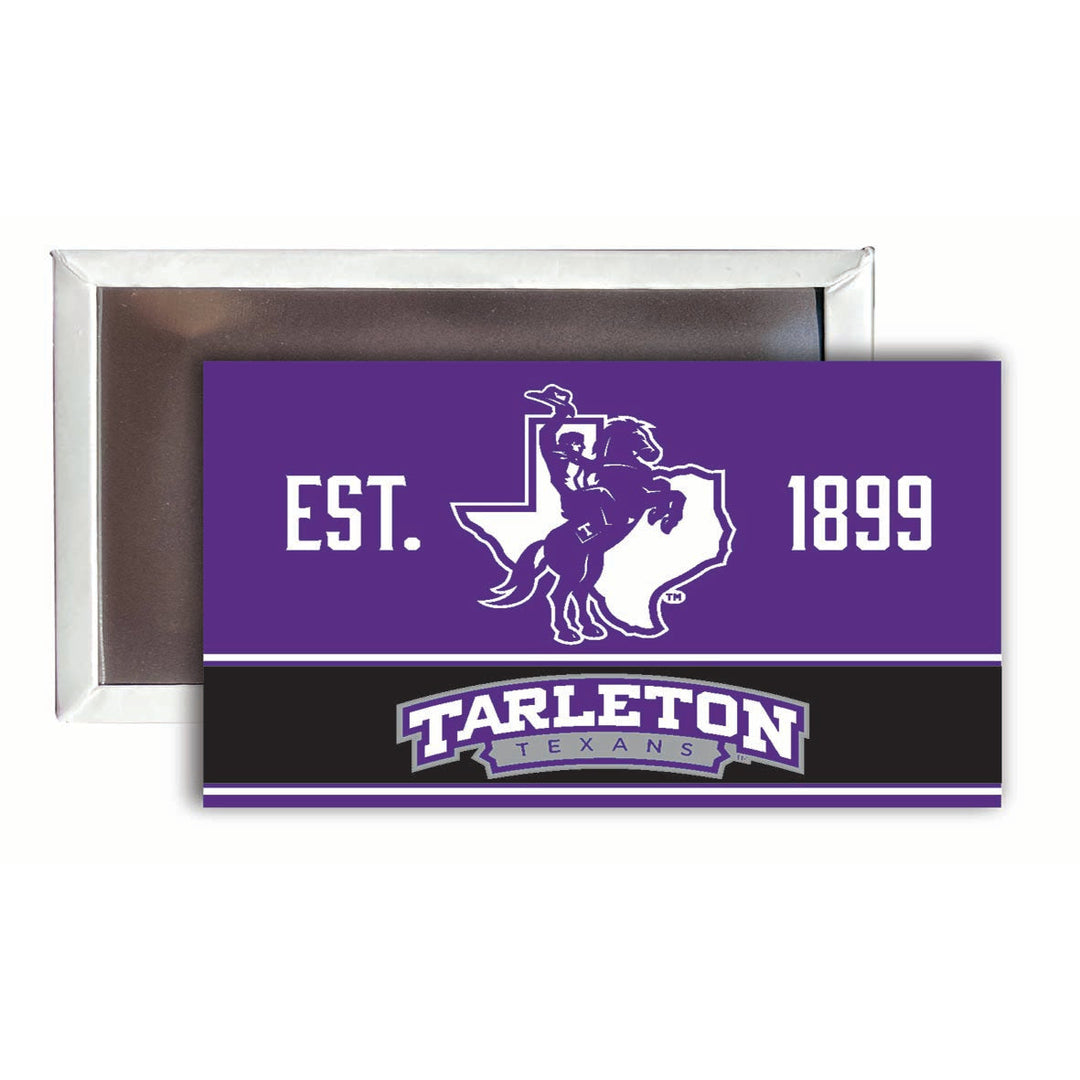 Tarleton State University 2x3-Inch NCAA Vibrant Collegiate Fridge Magnet - Multi-Surface Team Pride Accessory 4-Pack Image 1