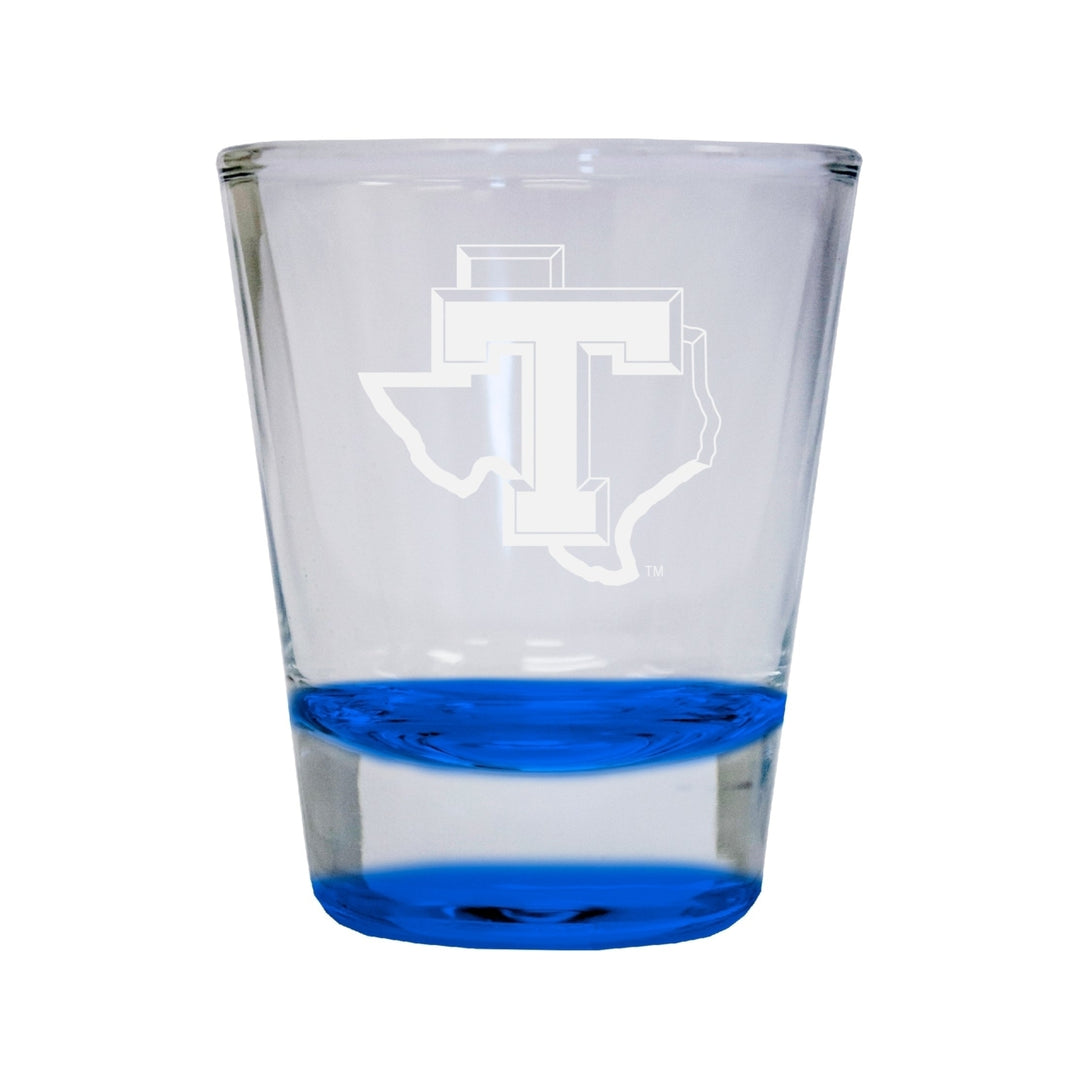 NCAA Tarleton State University Collectors 2oz Laser-Engraved Spirit Shot Glass Blue Image 1