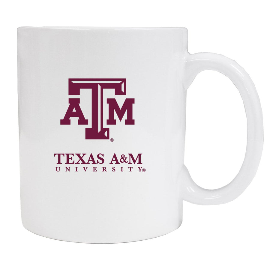 Texas AandM Aggies White Ceramic Coffee NCAA Fan Mug 2-Pack (White) Image 1