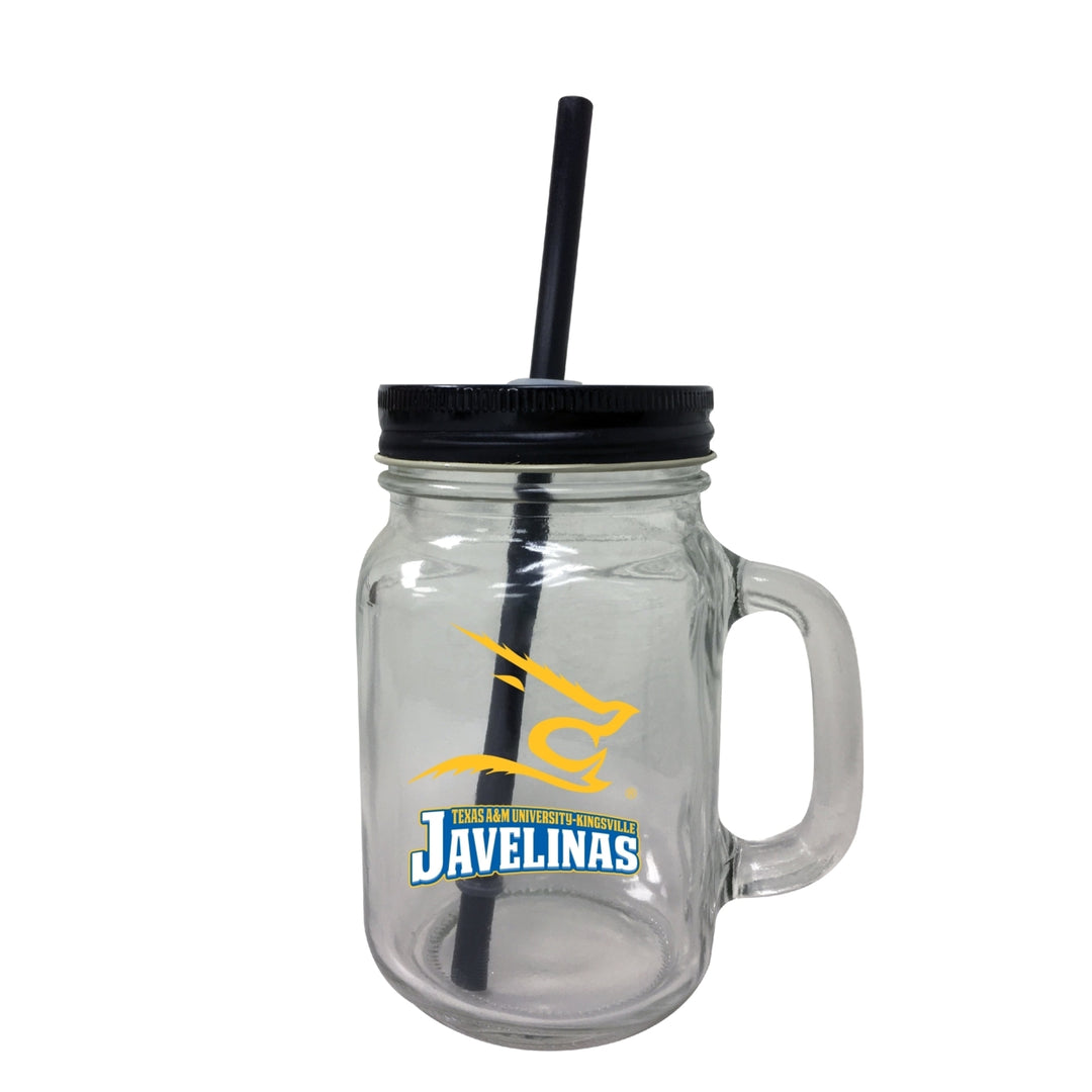 Texas AandM University-Kingsville Mason Jar Glass 2-Pack Image 1