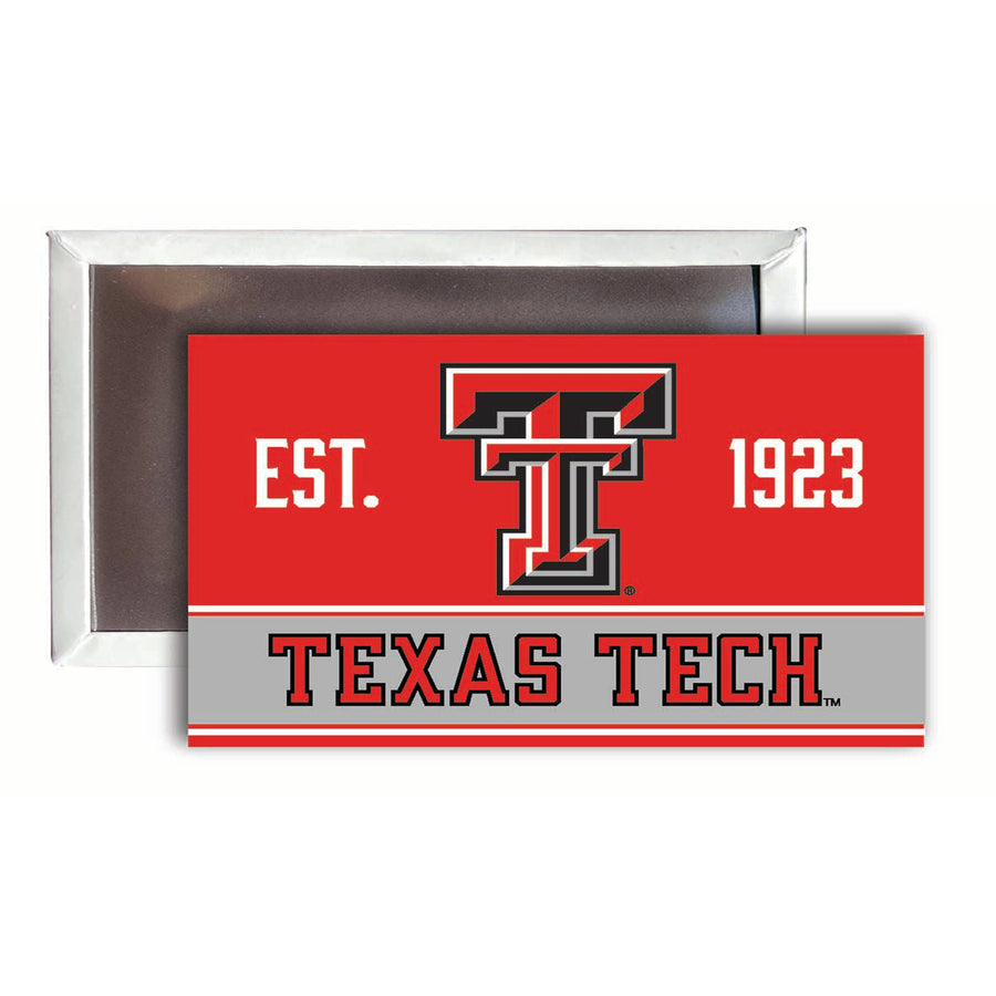 Texas Tech Red Raiders 2x3-Inch NCAA Vibrant Collegiate Fridge Magnet - Multi-Surface Team Pride Accessory 4-Pack Image 1