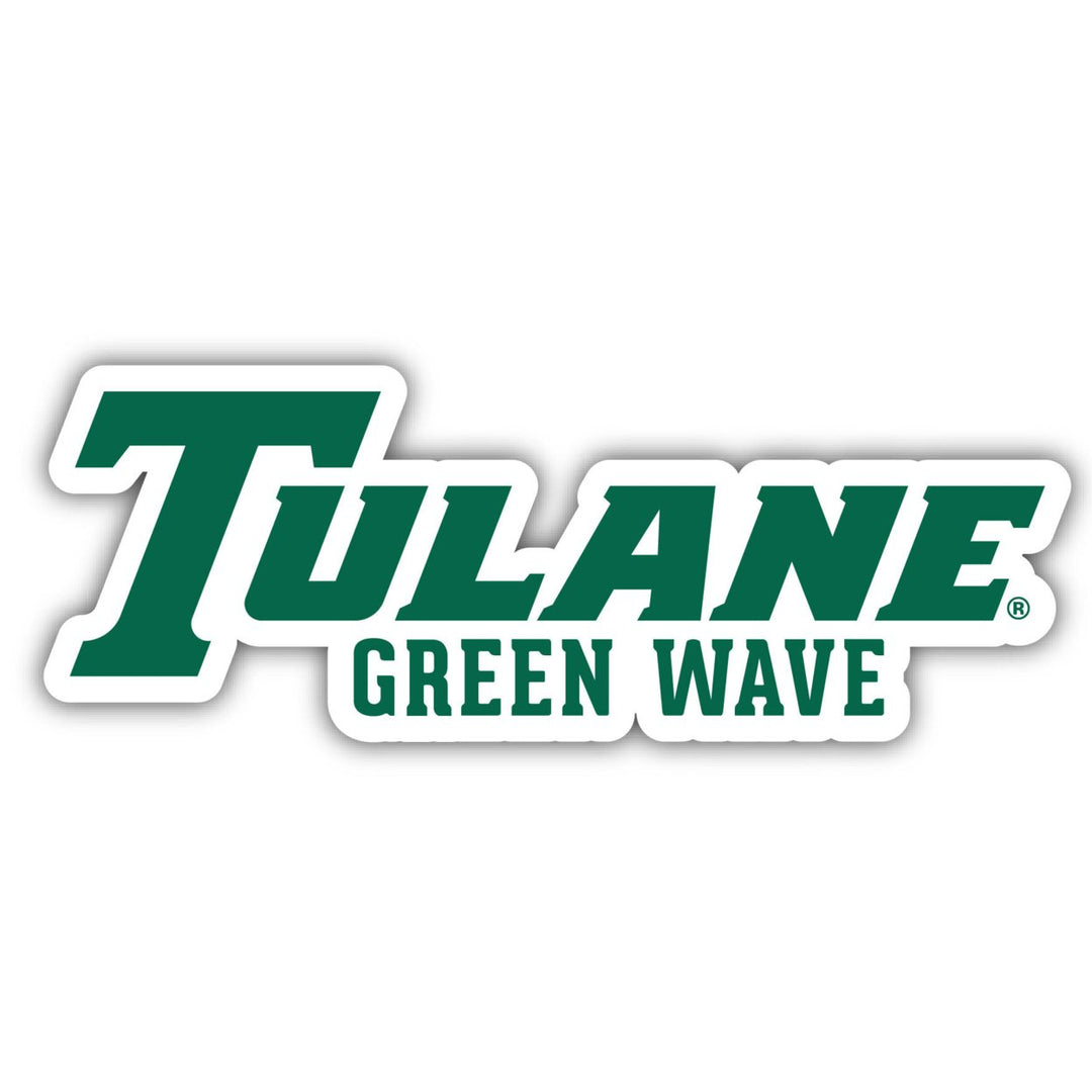 Tulane University Green Wave 10-Inch on one of its sides NCAA Durable School Spirit Vinyl Decal Sticker Image 1