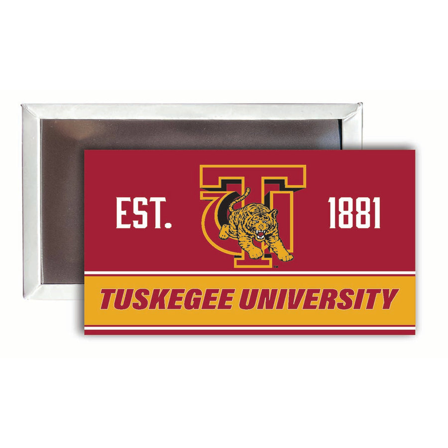 Tuskegee University 2x3-Inch NCAA Vibrant Collegiate Fridge Magnet - Multi-Surface Team Pride Accessory 4-Pack Image 1