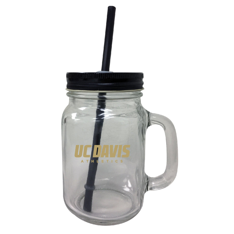 UC Davis Aggies 16 oz Mason Jar Glass 2 Pack Image 1