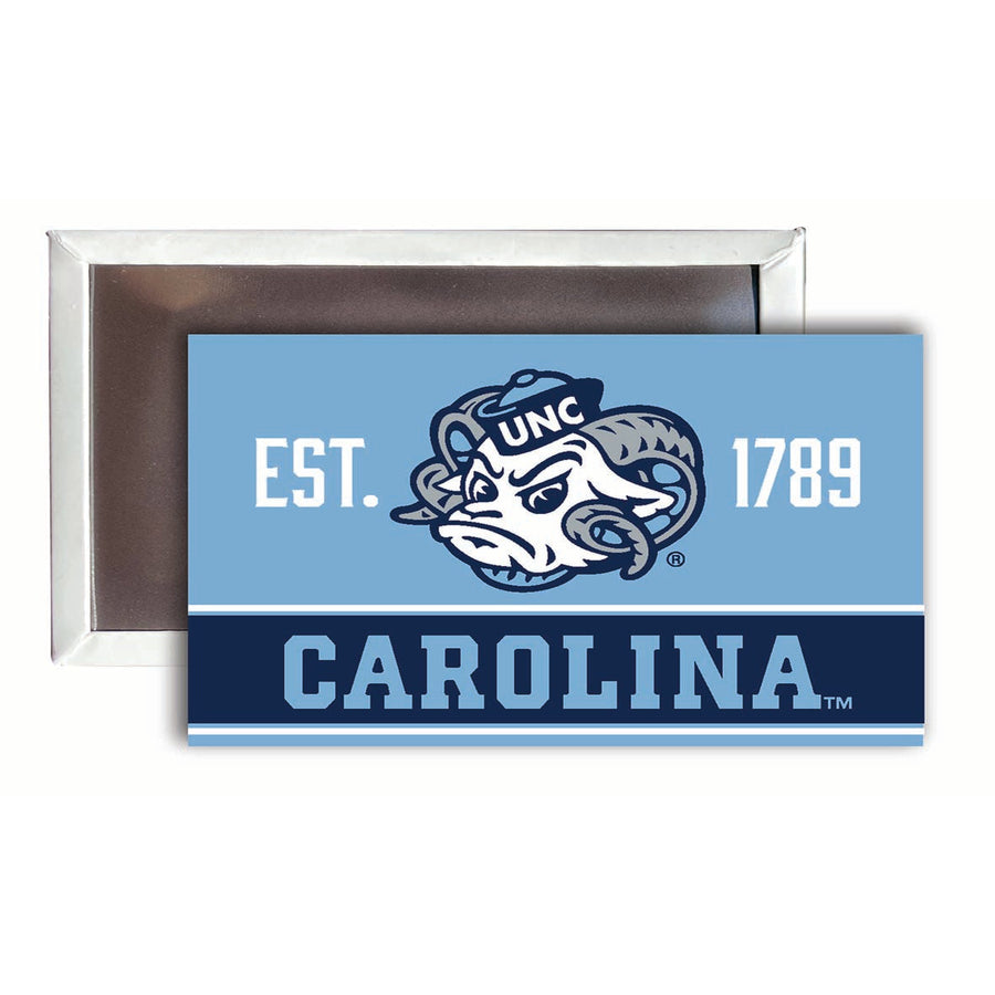 UNC Tar Heels 2x3-Inch NCAA Vibrant Collegiate Fridge Magnet - Multi-Surface Team Pride Accessory 4-Pack Image 1