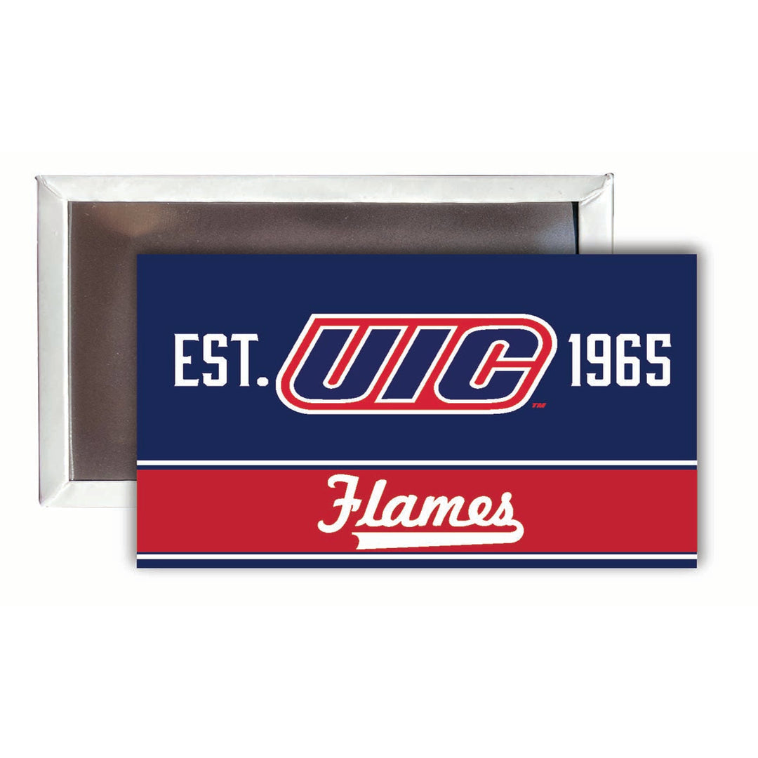 University of Illinois at Chicago 2x3-Inch NCAA Vibrant Collegiate Fridge Magnet - Multi-Surface Team Pride Accessory Image 1