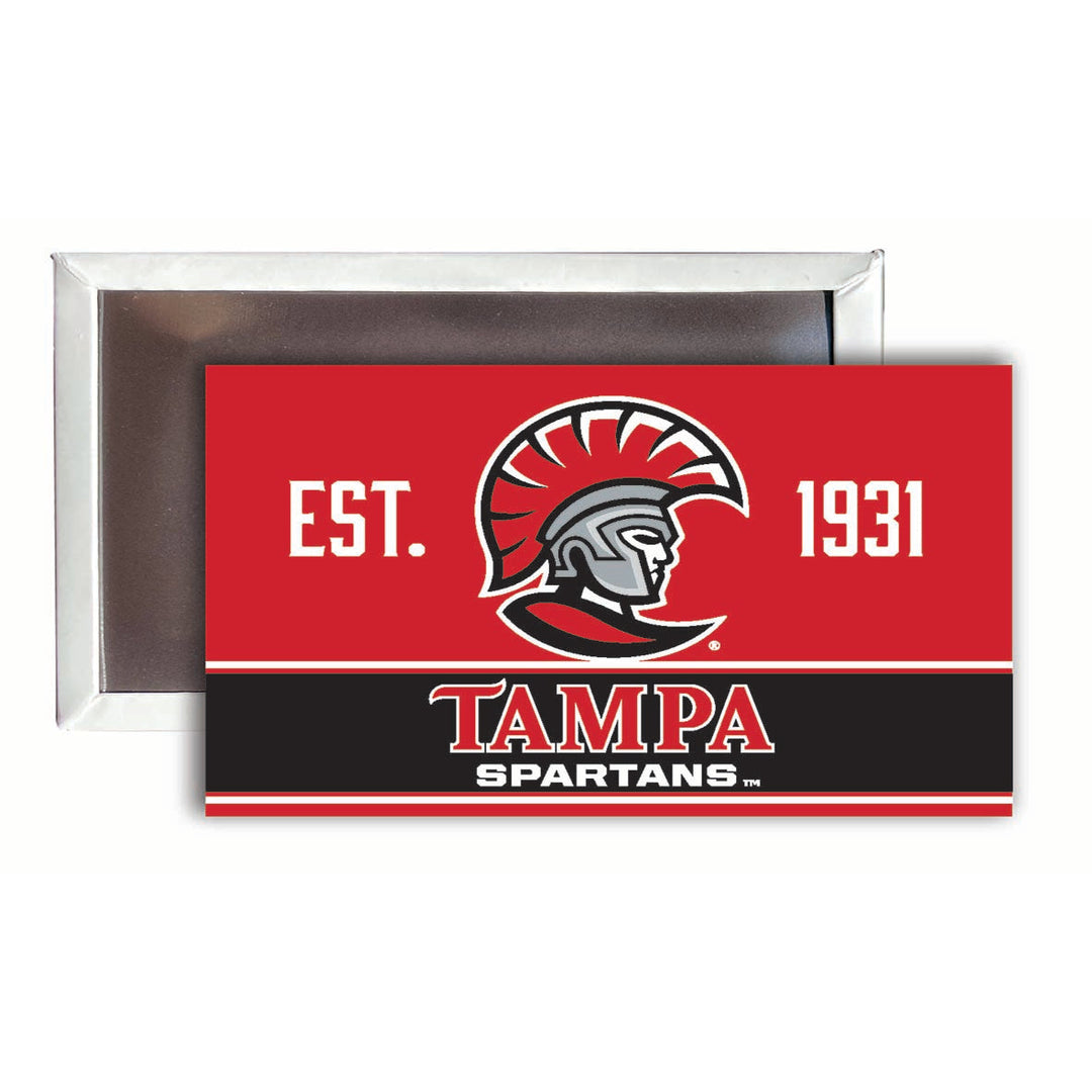 University of Tampa Spartans 2x3-Inch NCAA Vibrant Collegiate Fridge Magnet - Multi-Surface Team Pride Accessory 4-Pack Image 1