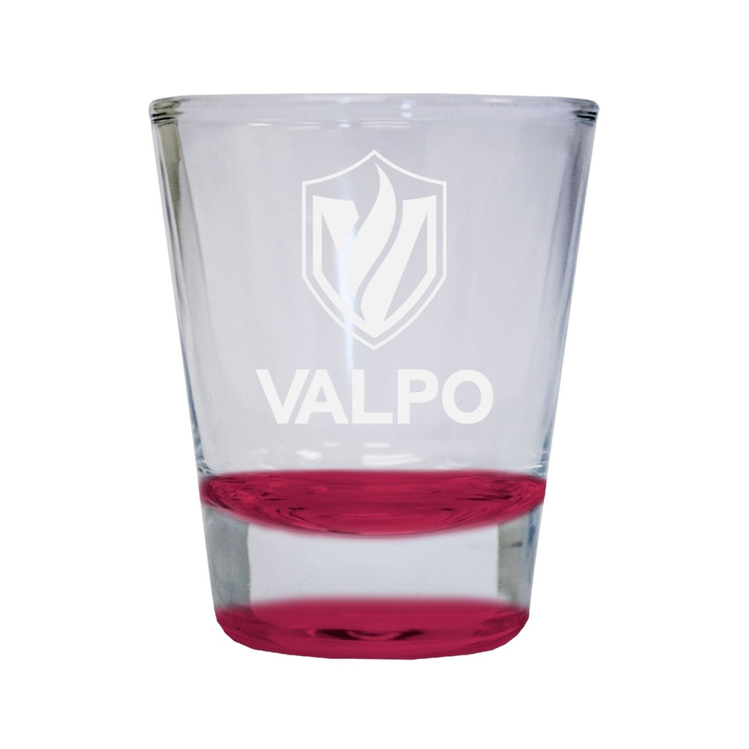 NCAA Valparaiso University Collectors 2oz Laser-Engraved Spirit Shot Glass Red Image 1