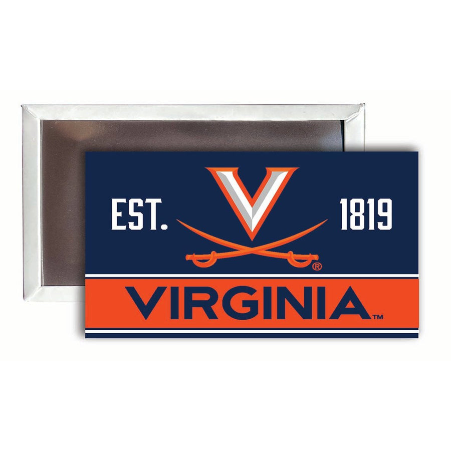 Virginia Cavaliers 2x3-Inch NCAA Vibrant Collegiate Fridge Magnet - Multi-Surface Team Pride Accessory 4-Pack Image 1