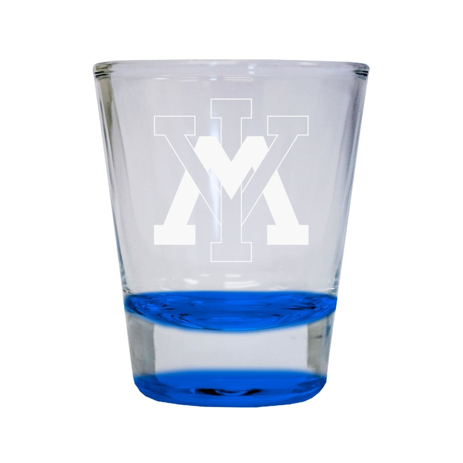 NCAA VMI Keydets Collectors 2oz Laser-Engraved Spirit Shot Glass Blue Image 1