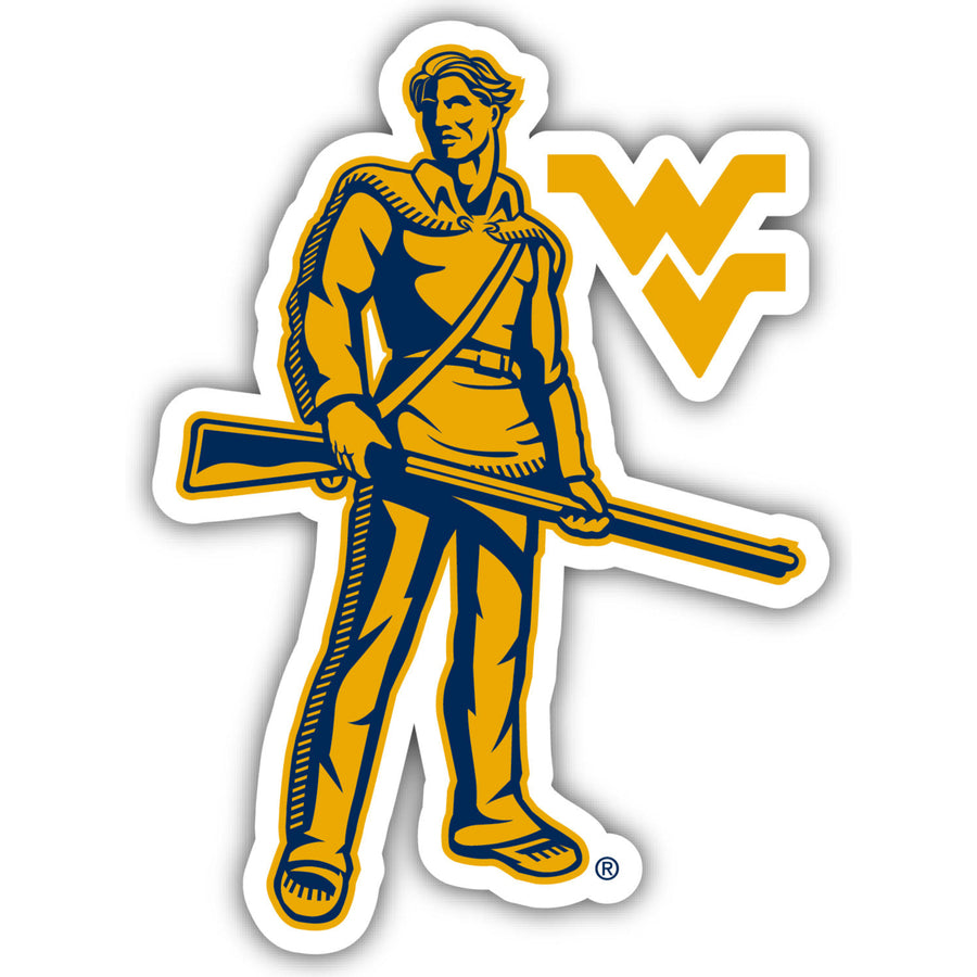 West Virginia Mountaineers 2-Inch on one of its sides NCAA Durable School Spirit Vinyl Decal Sticker Image 1