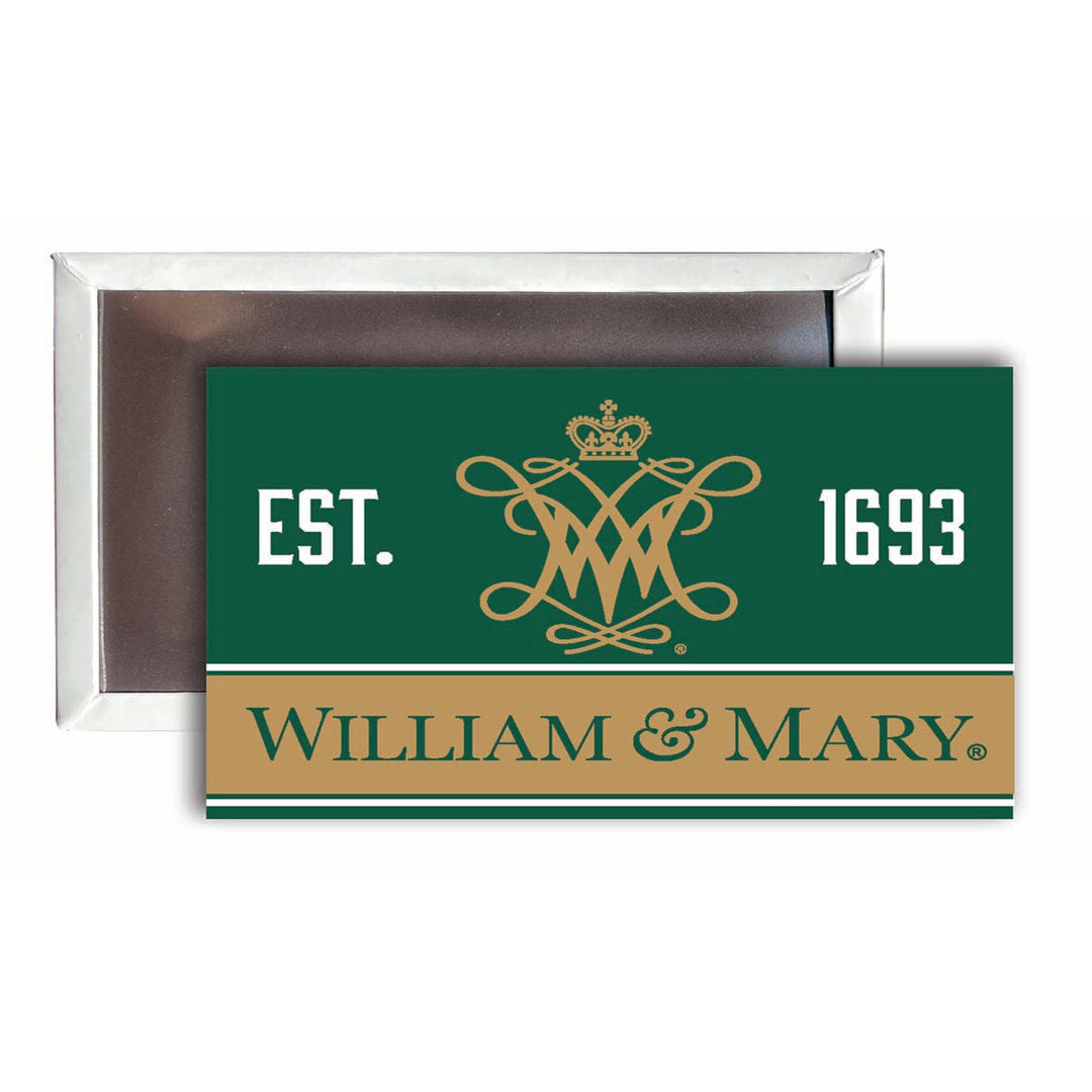 William and Mary 2x3-Inch NCAA Vibrant Collegiate Fridge Magnet - Multi-Surface Team Pride Accessory 4-Pack Image 1