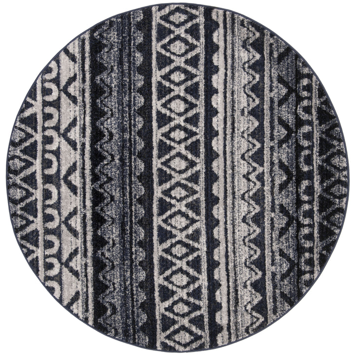 SAFAVIEH Adirondack Collection ADR119M Ivory / Navy Rug Image 4