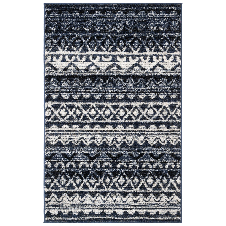 SAFAVIEH Adirondack Collection ADR119M Ivory / Navy Rug Image 1