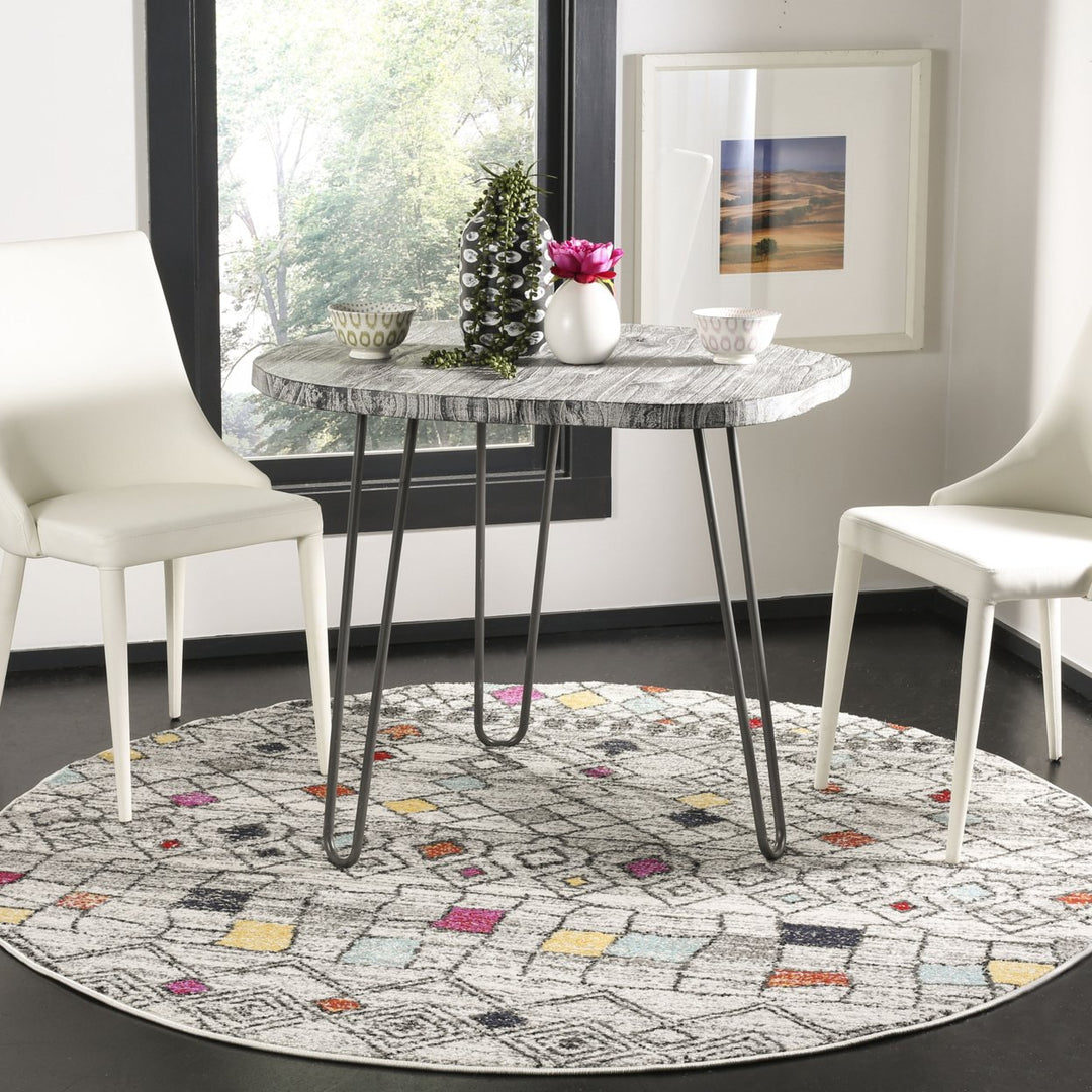 SAFAVIEH Adirondack ADR204F Light Grey / Fuchsia Rug Image 2