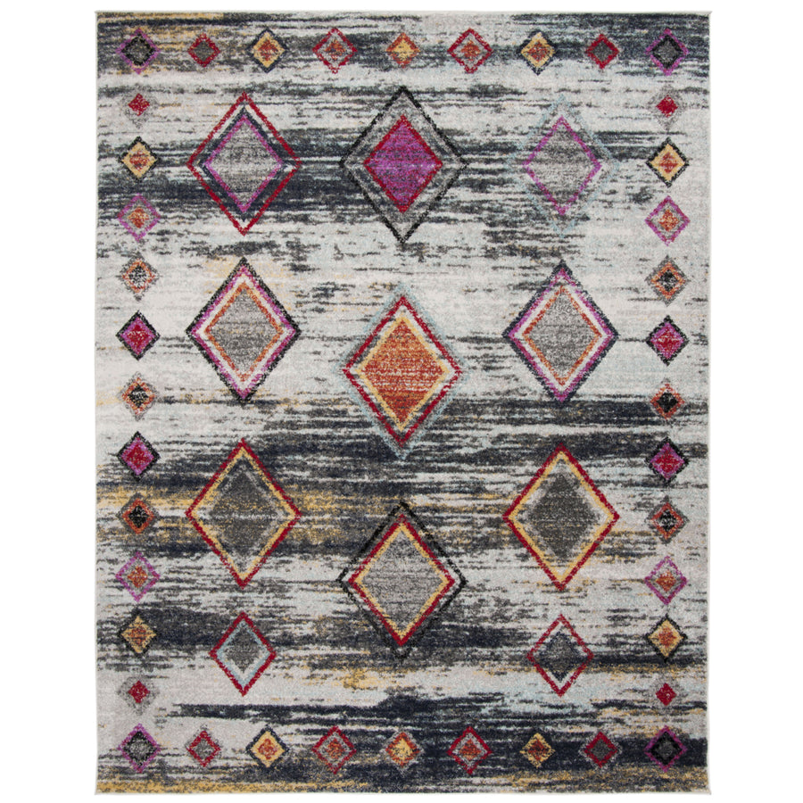 SAFAVIEH Adirondack ADR205F Light Grey / Red Rug Image 1