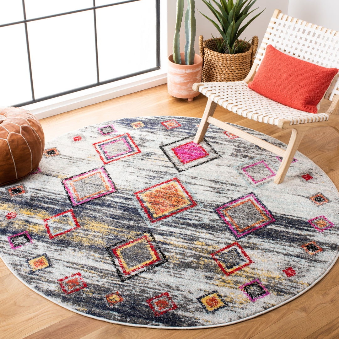 SAFAVIEH Adirondack ADR205F Light Grey / Red Rug Image 2