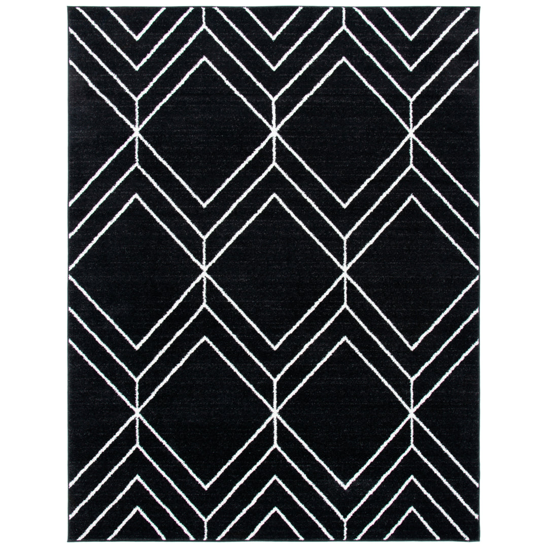 SAFAVIEH Adirondack Collection ADR241Z Black / Ivory Rug Image 1