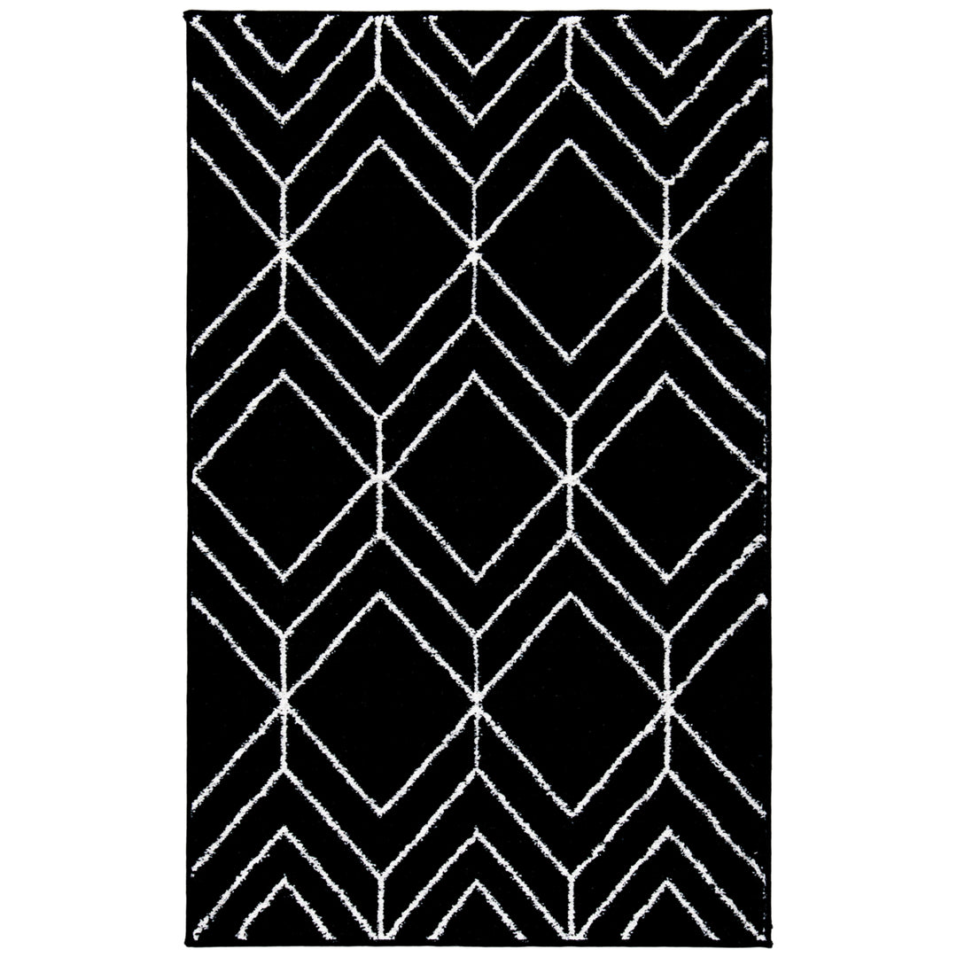 SAFAVIEH Adirondack Collection ADR241Z Black / Ivory Rug Image 3