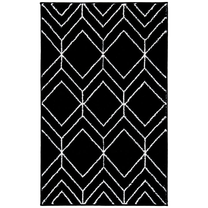 SAFAVIEH Adirondack Collection ADR241Z Black / Ivory Rug Image 3