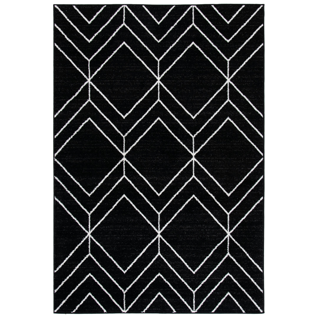 SAFAVIEH Adirondack Collection ADR241Z Black / Ivory Rug Image 4