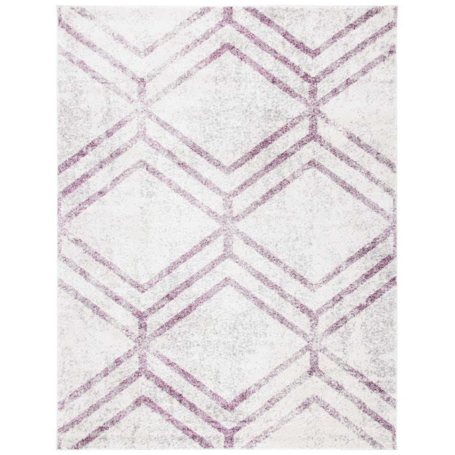 SAFAVIEH Adirondack Collection ADR253C Ivory / Plum Rug Image 1