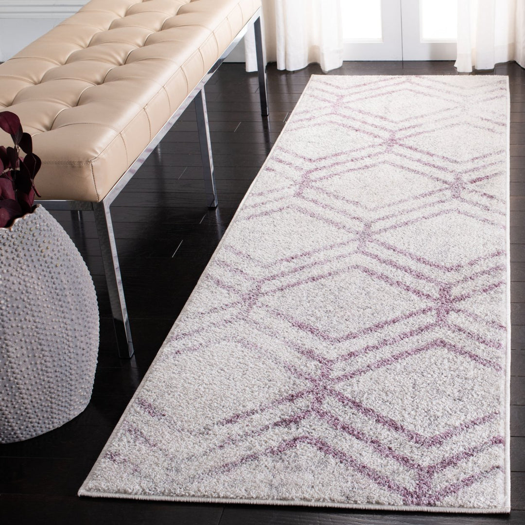 SAFAVIEH Adirondack Collection ADR253C Ivory / Plum Rug Image 3