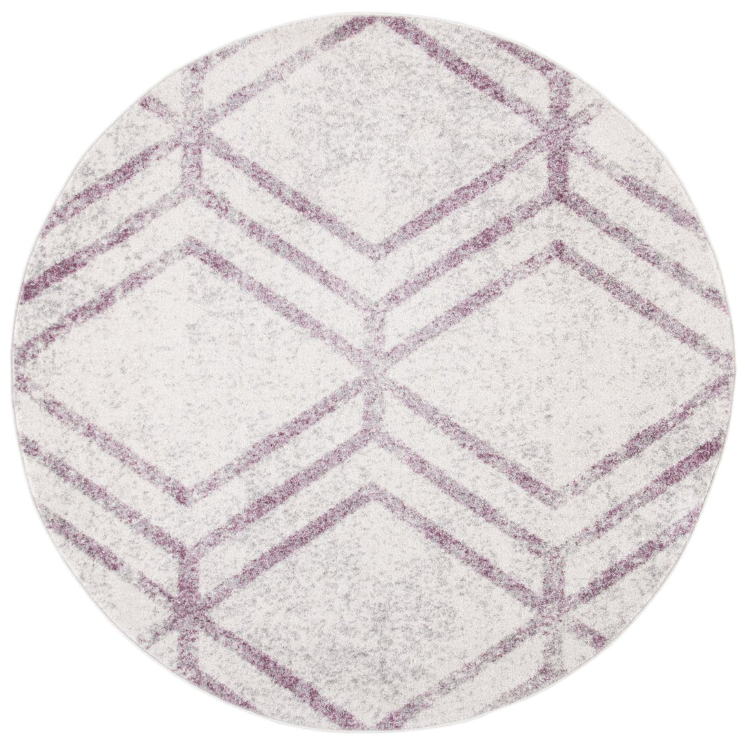 SAFAVIEH Adirondack Collection ADR253C Ivory / Plum Rug Image 4