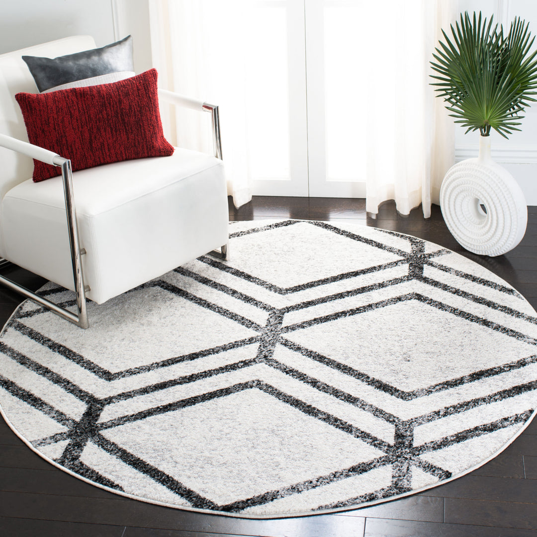 SAFAVIEH Adirondack ADR253B Ivory / Charcoal Rug Image 8