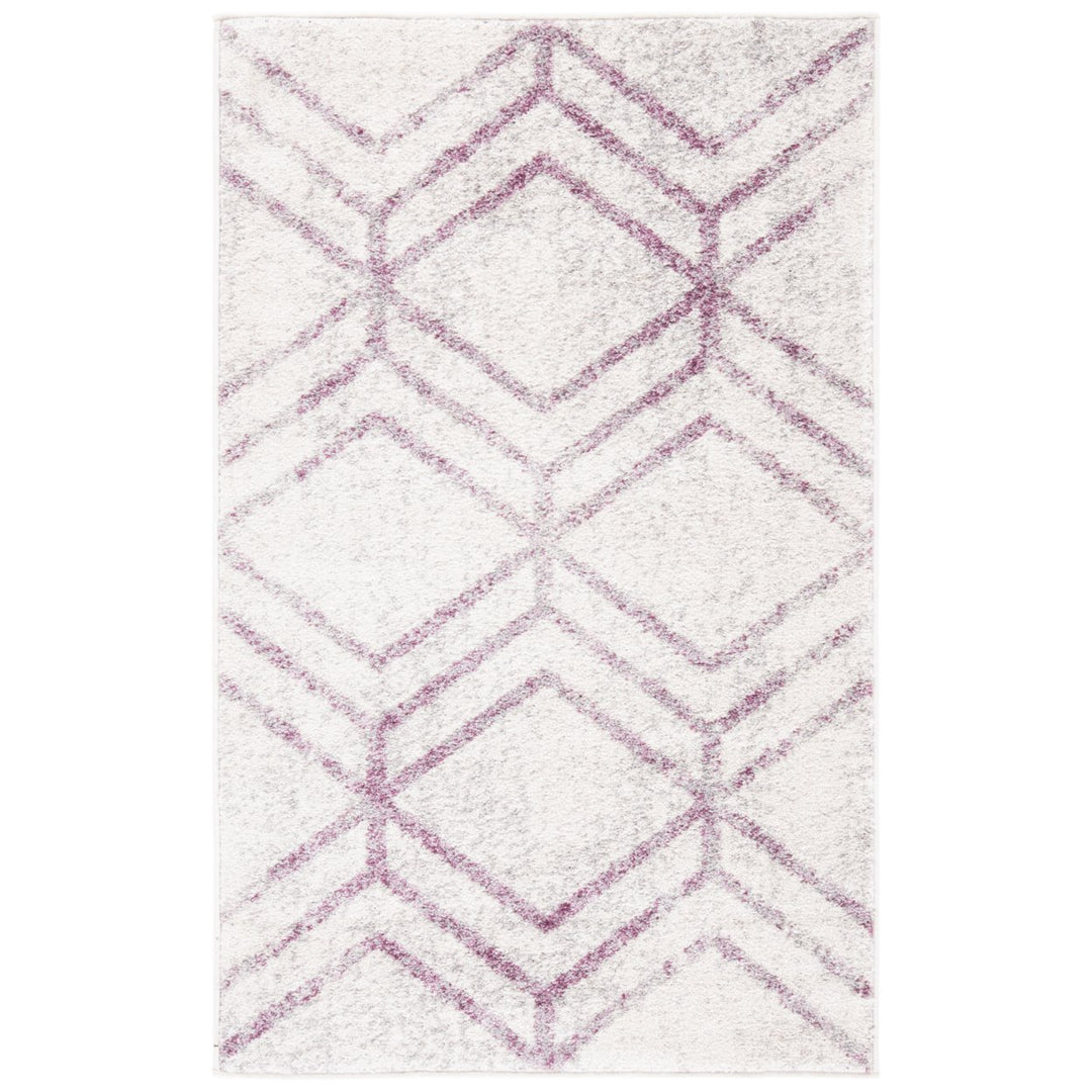 SAFAVIEH Adirondack Collection ADR253C Ivory / Plum Rug Image 9