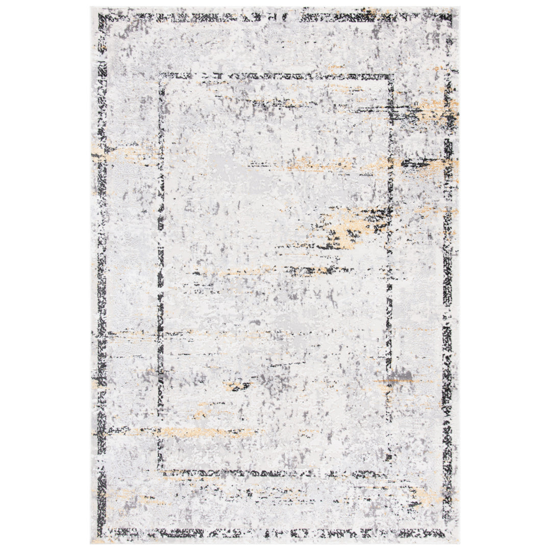 SAFAVIEH Amelia Collection ALA207F Grey / Gold Rug Image 1