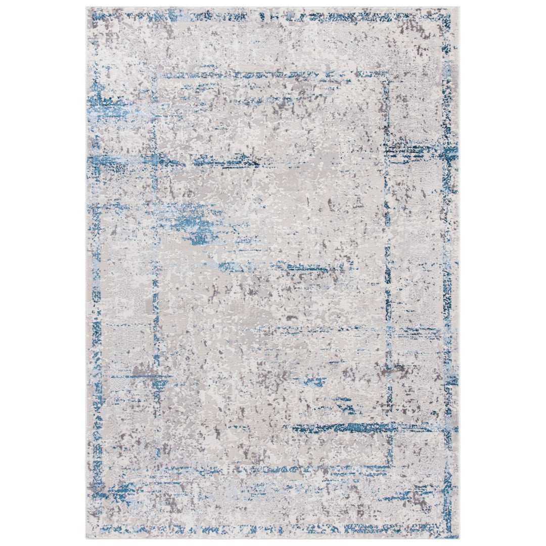 SAFAVIEH Amelia Collection ALA207G Grey / Blue Rug Image 1