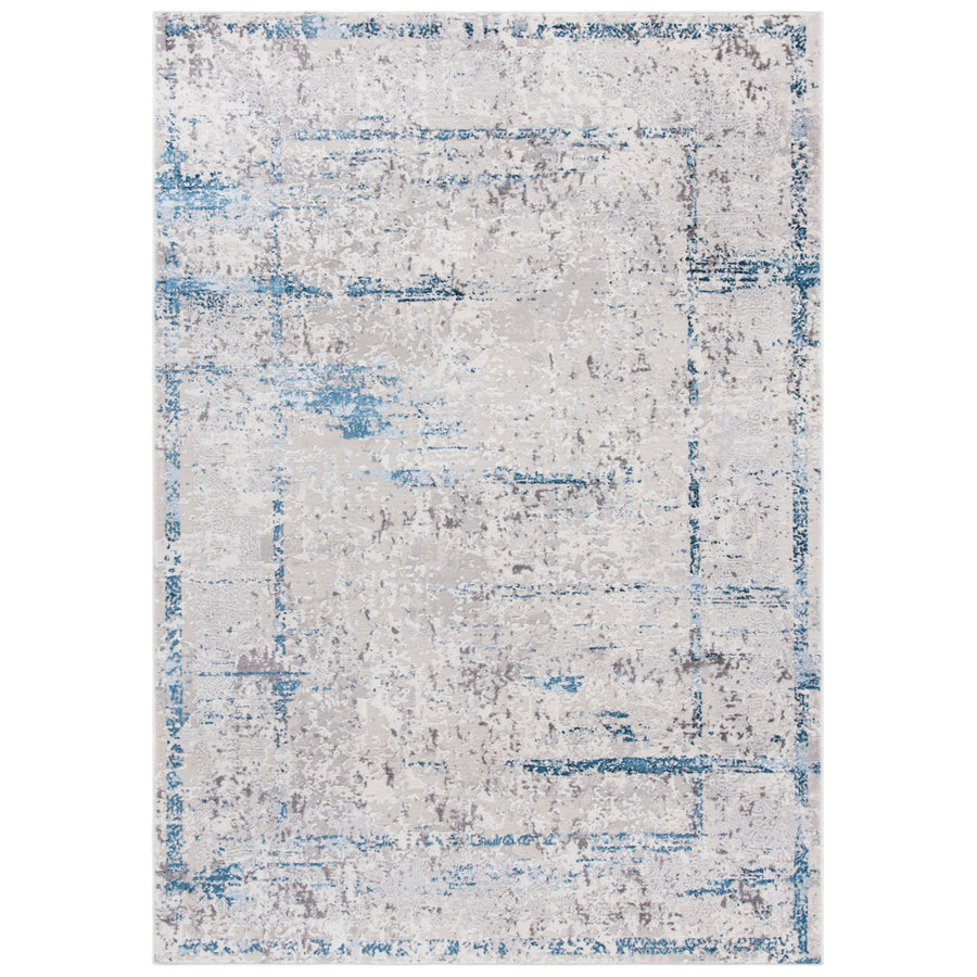 SAFAVIEH Amelia Collection ALA207G Grey / Blue Rug Image 1