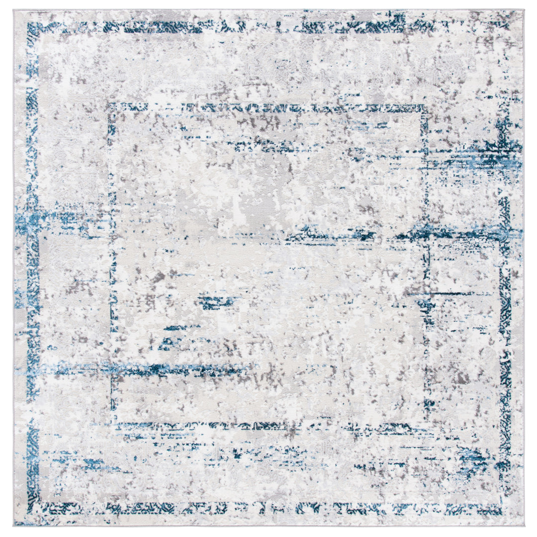 SAFAVIEH Amelia Collection ALA207G Grey / Blue Rug Image 6