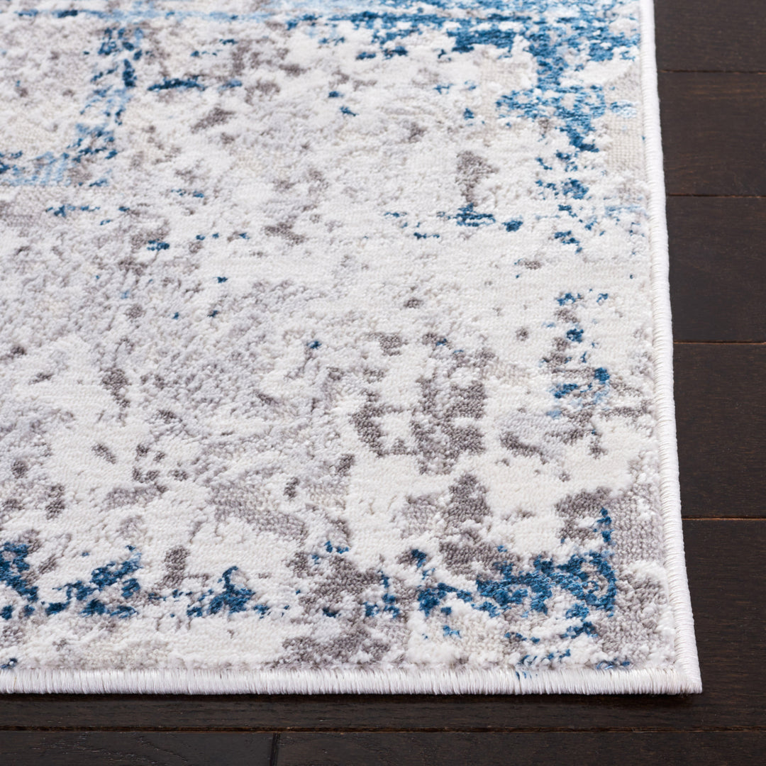 SAFAVIEH Amelia Collection ALA207G Grey / Blue Rug Image 7