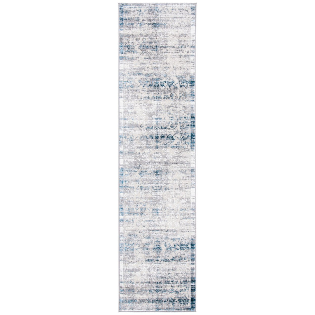 SAFAVIEH Amelia Collection ALA217F Grey / Blue Rug Image 5