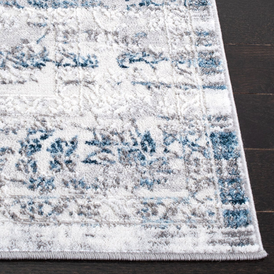 SAFAVIEH Amelia Collection ALA217F Grey / Blue Rug Image 7