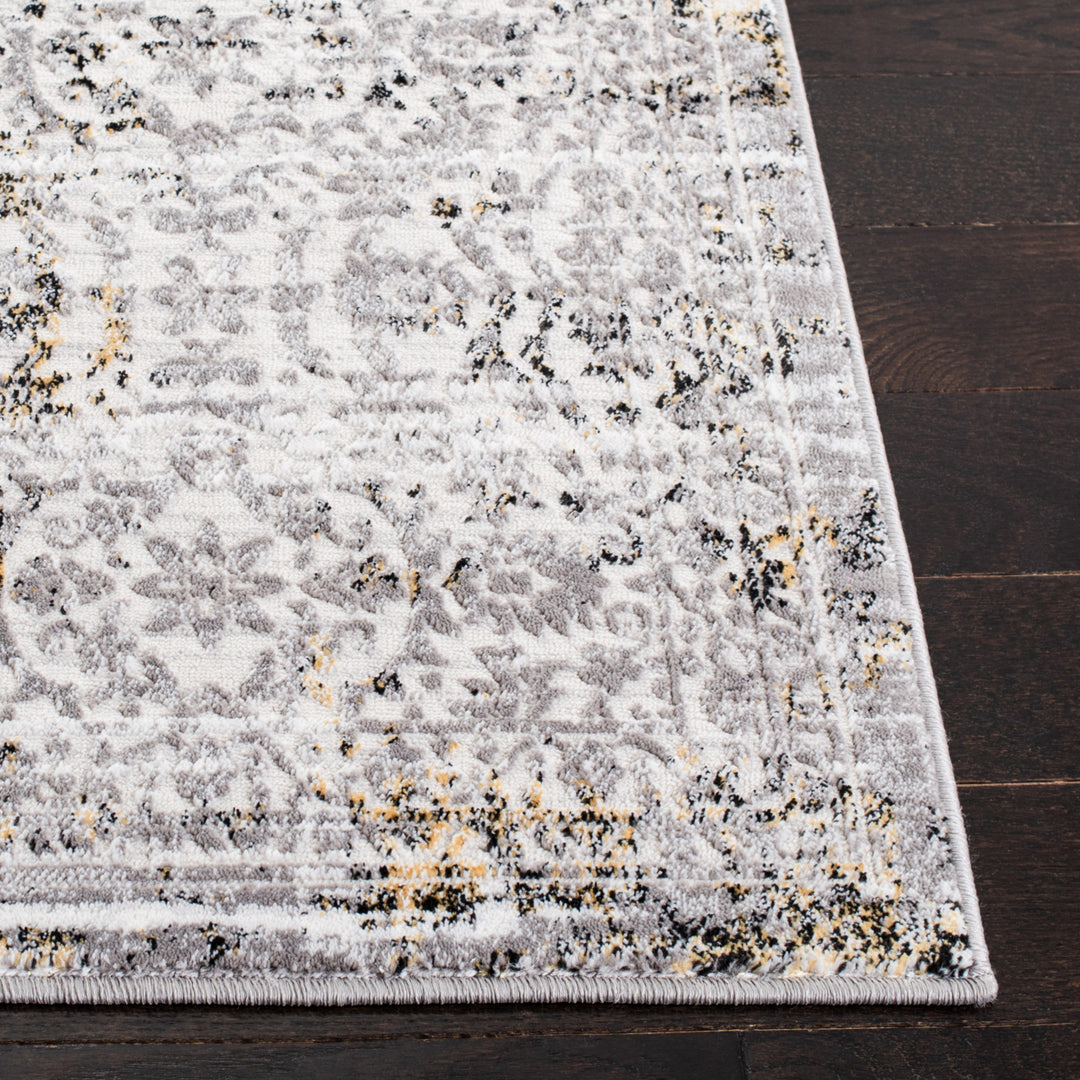 SAFAVIEH Amelia Collection ALA239F Grey / Ivory Rug Image 7