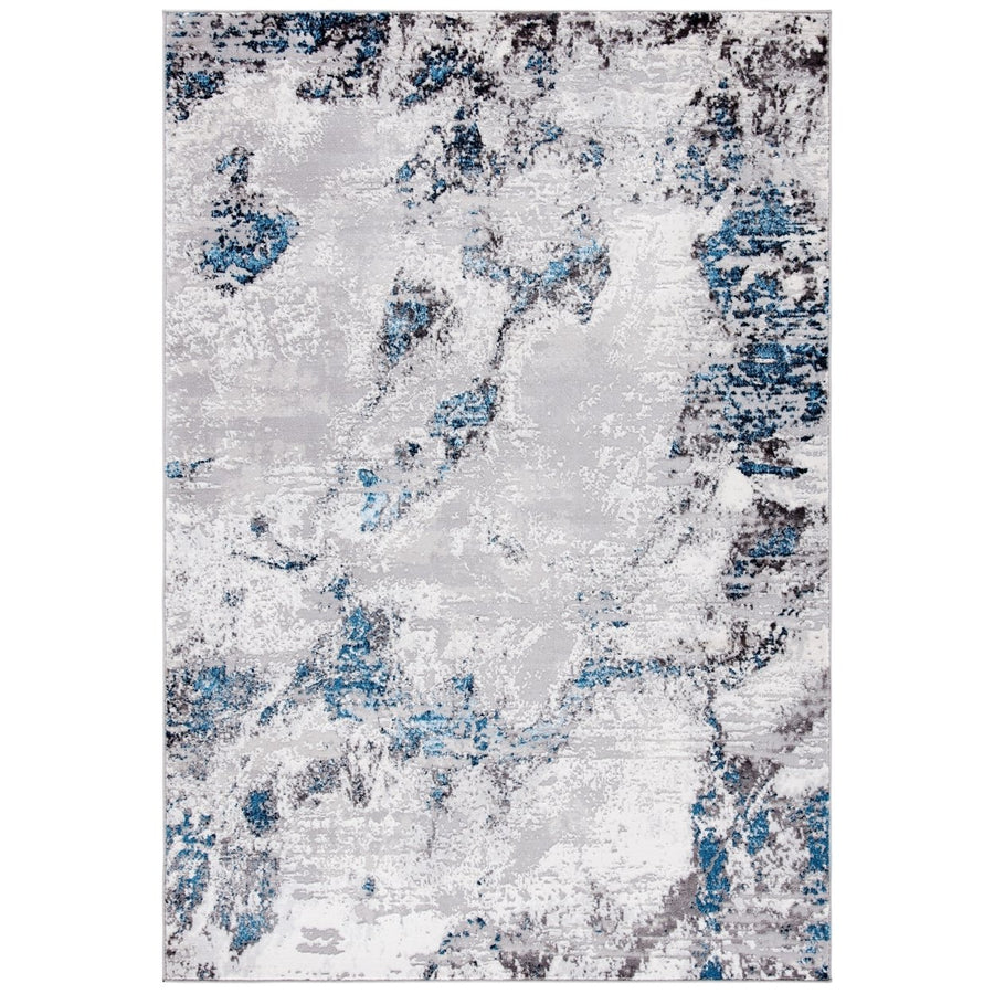 SAFAVIEH Amelia Collection ALA232G Grey / Blue Rug Image 1