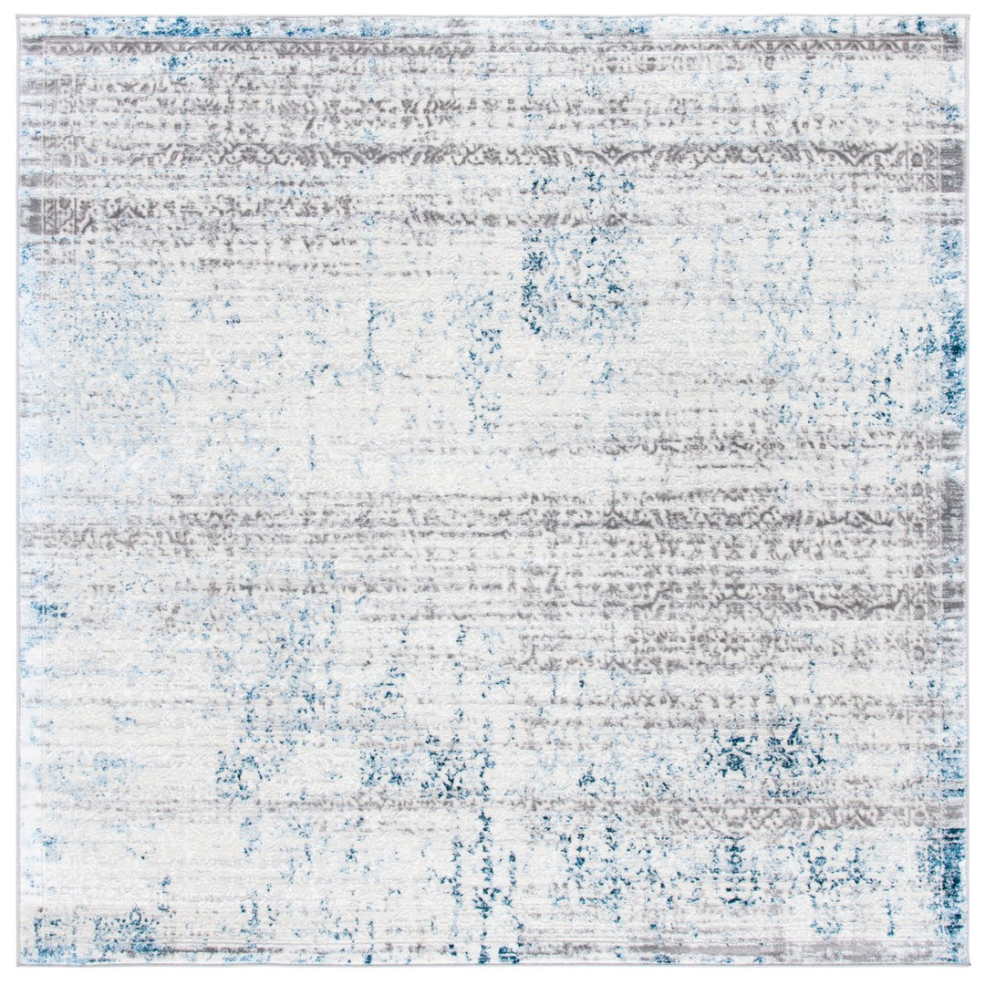 SAFAVIEH Amelia Collection ALA239G Grey / Blue Rug Image 6