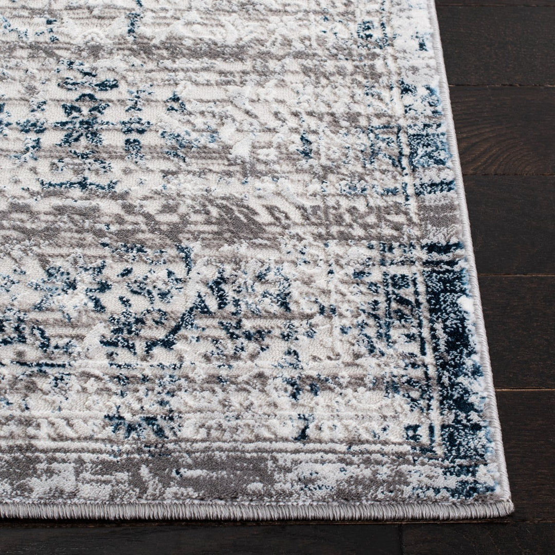 SAFAVIEH Amelia Collection ALA239G Grey / Blue Rug Image 7