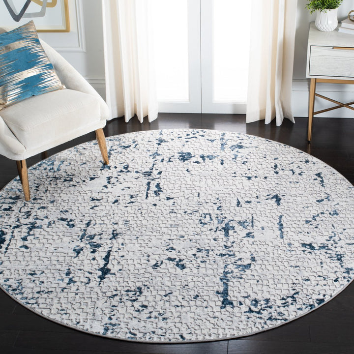 SAFAVIEH Amelia Collection ALA254G Grey / Blue Rug Image 2